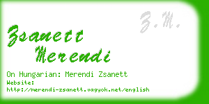 zsanett merendi business card